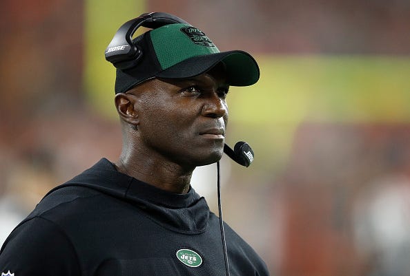 Jets head coach Todd Bowles looks on from the sidelines. 