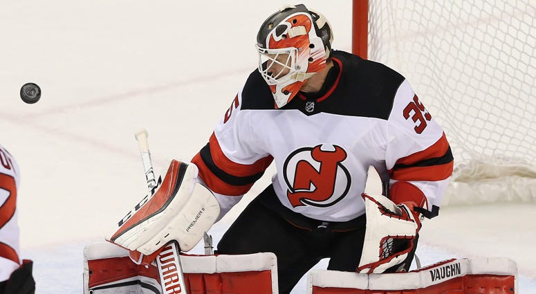 Devils goalie Cory Schneider