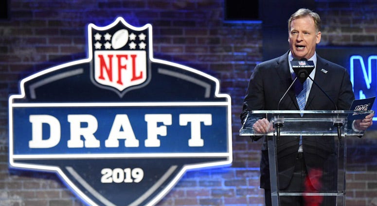 Commissioner Roger Goodell at the 2019 NFL draft in Nashville, Tennessee