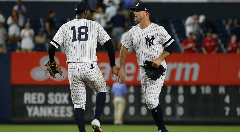 Didi Gregorius and Brett Gardner