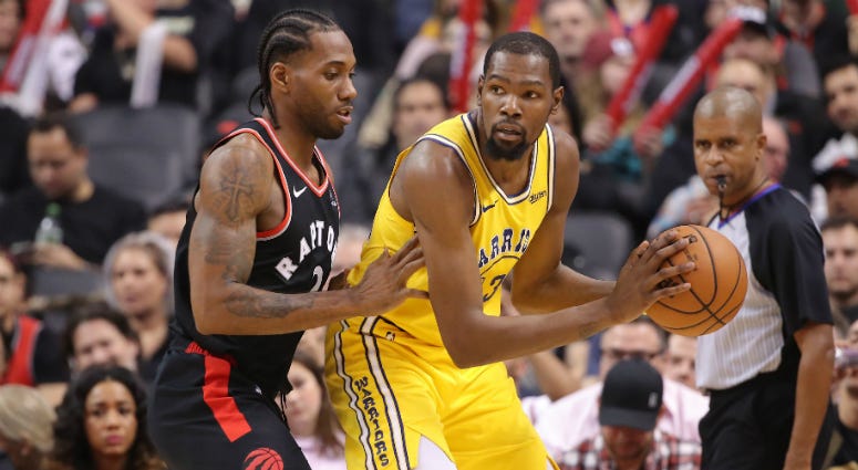 Kawhi Leonard and Kevin Durant