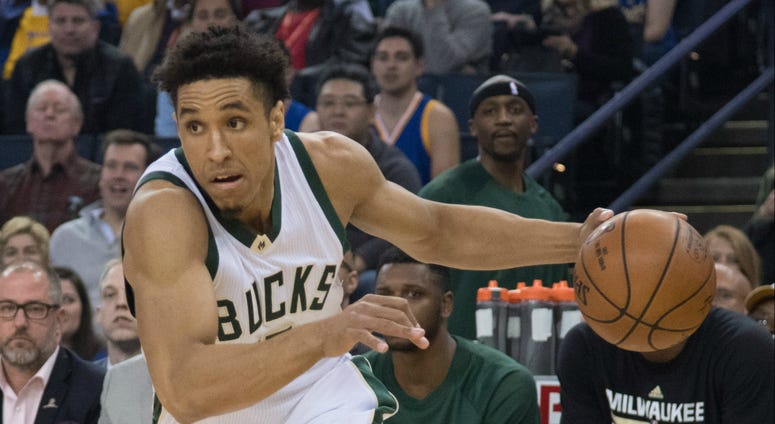 Milwaukee Bucks guard Malcolm Brogdon during the first quarter against the Golden State Warriors at Oracle Arena. Malcolm Brogdon