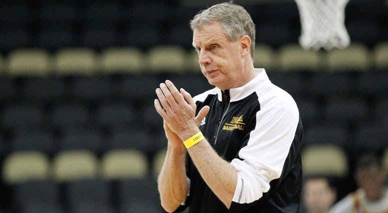 Iona coach Tim Cluess looks on during the practice day before the first round of the 2018 NCAA tournament on March 14, 2018, at PPG Paints Arena in Pittsburgh.   Iona coach Tim Cluess looks on during the practice day before the first round of the 2018 NCAA tournament on March 14, 2018, at PPG Paints Arena in Pittsburgh.