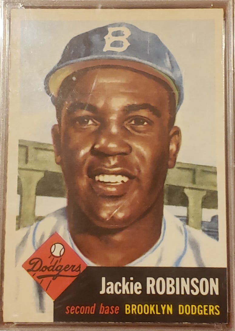 1953 Jackie Robinson card