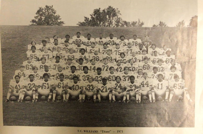 The original T.C. Williams High School football team that was portrayed in the movie  Iconic lineman from 'Remember The Titans' dies at 65