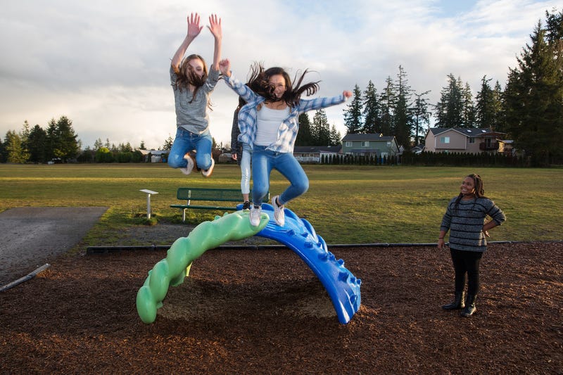 Children playing outside kids playing playground