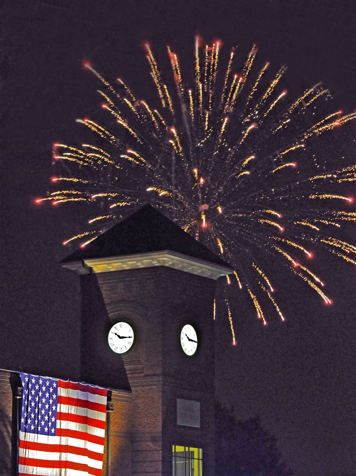Greer fireworks over city hall